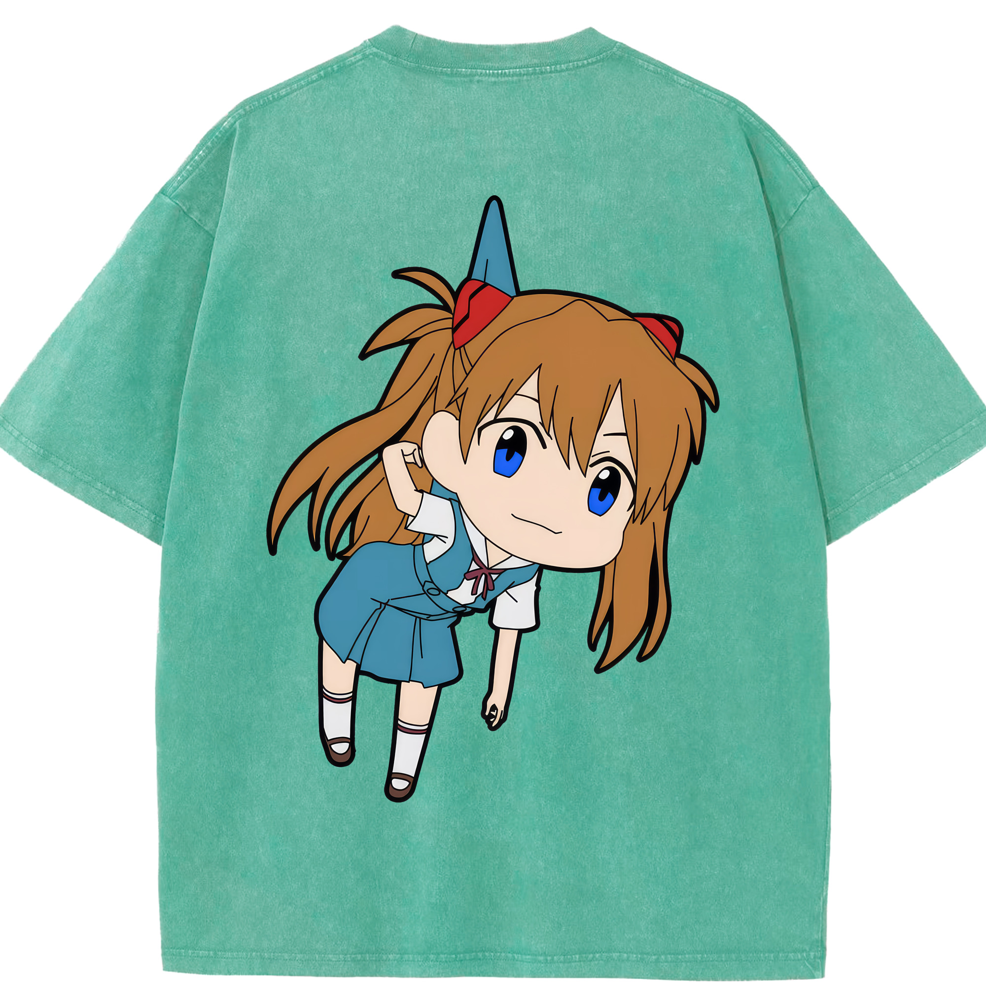 （画像用） EVA 新世紀エヴァンゲリオン 綿100% ヴィンテージ風 半袖Tシャツ（背面プリント）